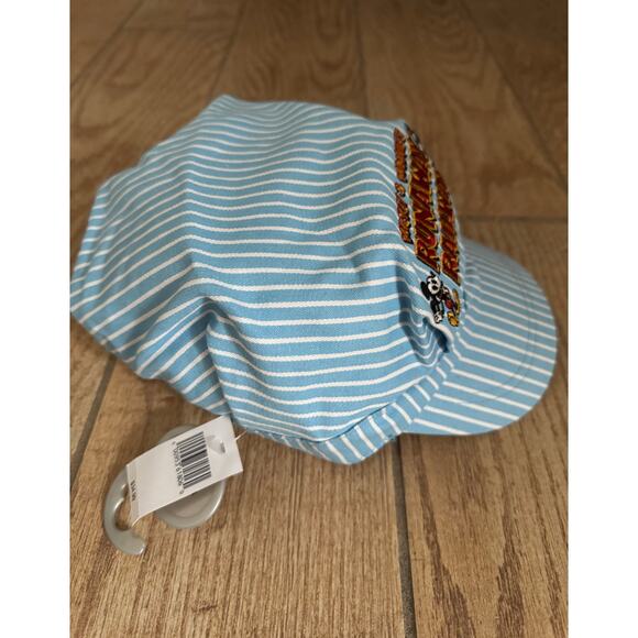 Disney Adult Mickey & Minnie's Runaway Railroad Blue Stripe Train Conductor Hat - Picture 4 of 5